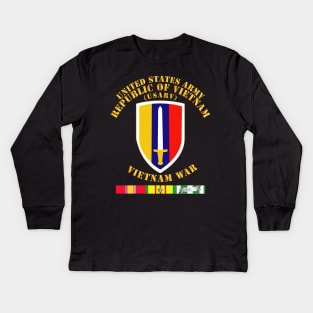 US Army Vietnam - USARV - Vietnam War w SVC Kids Long Sleeve T-Shirt